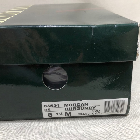 NunnBush Men’s Burgundy Wingtip/Brouges Oxfords - Picture 2 of 8